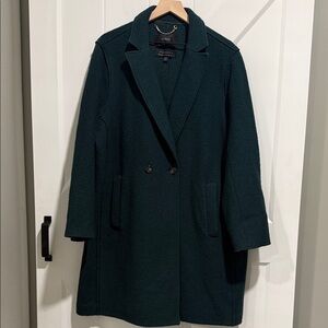 J. Crew Women's Forest Green Italian Wool Coat